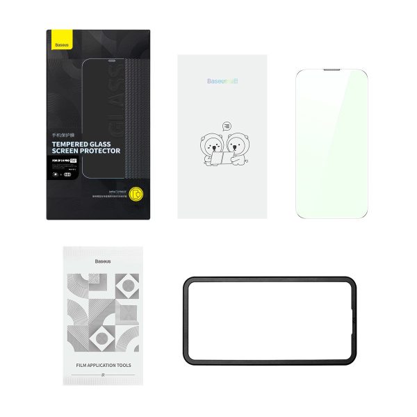 Rūdīts stikls iPhone 14 Pro visam ekrānam 0,3 mm pret zilu gaismu