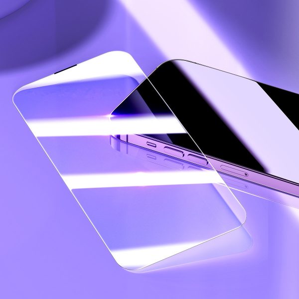 Rūdīts stikls iPhone 14 Pro Max visā ekrānā ar 0,3 mm skaļruņa pārsegu