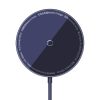 Vienkāršs mini3 magsafe qi 15w violetais magnētiskais induktīvais lādētājs