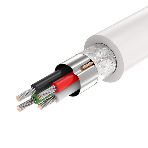 Elastīgs elastīgs kabelis USB 2,0 480MB/s 1,5 m melnais kabelis
