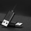 Elastīgs elastīgs kabelis USB 2,0 480MB/s 1,5 m melnais kabelis
