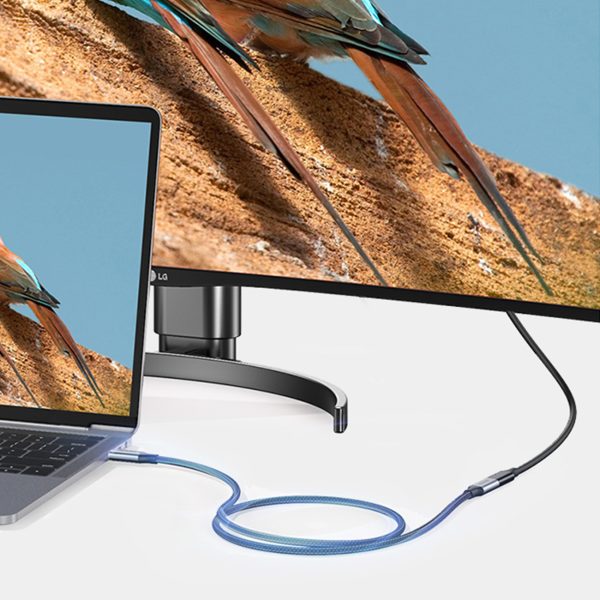 Izturīgs kabeļa pagarinājuma kabelis 3,1 10 GB/s 1m pelēks