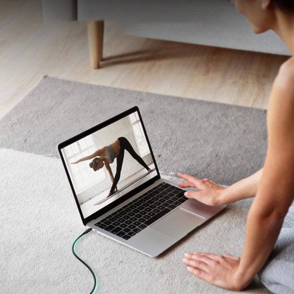 USB-C 100W 10GB/s 1m melna kabeļa pagarinājuma kabelis