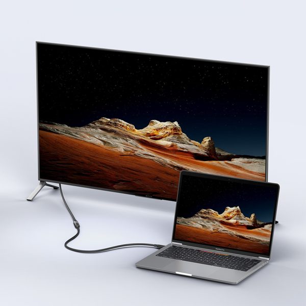 USB-C 100W 10GB/s 1m melna kabeļa pagarinājuma kabelis