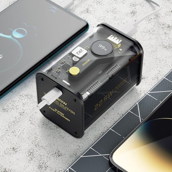 PowerBank K16Pro 20 000MAH USB-A USB-C 22.5W PD Black