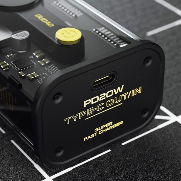 1021138-3-powerbank-k16-10000mah-usb-c-usb-a-22-5w-dudao-hurtownia-sklep PowerBank K16 1000MAH USB-C USB-A 22.5W PD Black