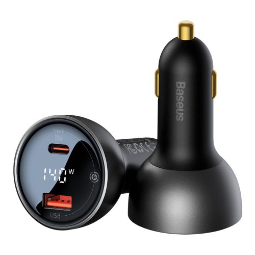 USB-C-C PD3.1 140W automašīnas lādētājs + USB-C 1M