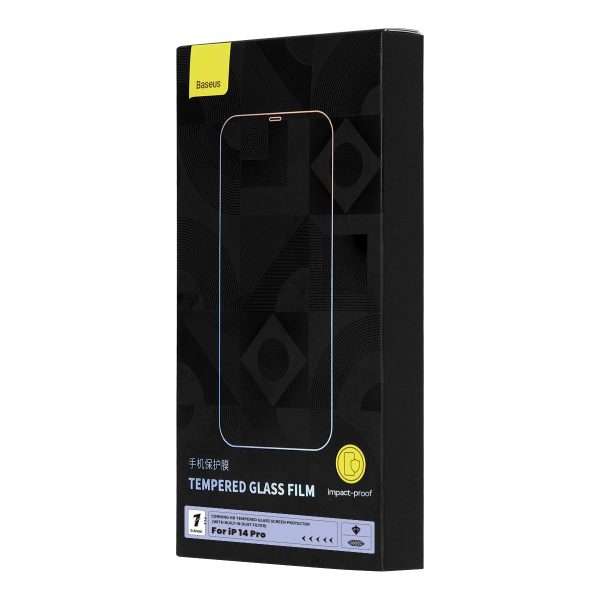 Rūdīts stikls iPhone 14 Pro ar 0,4 mm skaļruņu komplektu