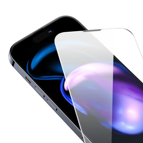 Rūdīts stikls iPhone 14 Pro ar 0,4 mm skaļruņu komplektu