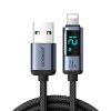 IPhone kabelis ar LED zibens displeju - USB -A 2