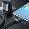 Kabelis Kabelis ar USB-C LED displeju-USB-A 66W 1,2m melns