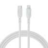 IPhone kabelis ar USB -C LED indikatoru - Lightning 20 W 2m White