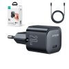Mini USB-C 20W PD tīkla lādētājs ar iPhone Lightning Black