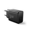 USB-C 20W PD tīkla lādētājs ar iPhone Lightning melnu kabeli