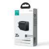 USB-C 20W PD tīkla lādētājs ar iPhone Lightning melnu kabeli