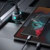 Automašīnas lādētājs 60W PD USB-C USB-A Black