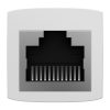 Savienotāju savienotājs Ethernet kabelis RJ45 balts komplekts 10 gab.