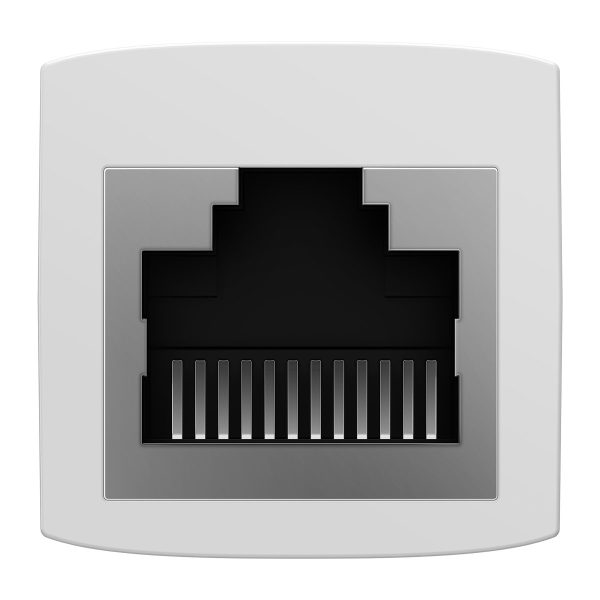 Savienotāju savienotājs Ethernet kabelis RJ45 balts komplekts 10 gab.