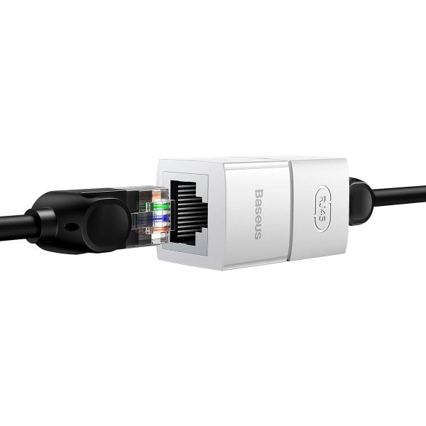 Savienotāju savienotājs Ethernet kabelis RJ45 balts komplekts 10 gab.