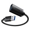 USB 2,0 1,5 m melna kabeļa pagarinājuma kabelis
