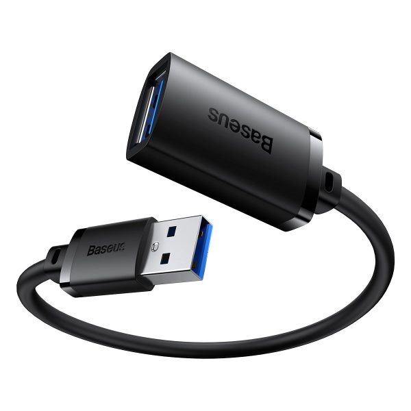 USB 2,0 1,5 m melna kabeļa pagarinājuma kabelis