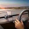 Automašīnas turētājs ar saules paneli Tesla modelim 3 / y t-Spat melnu