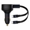 2in1 automašīnas lādētājs 33W 2x USB-C entle