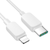 Kabelis Kabelis iPhone USB -C - zibens 20W 1,2 m balts
