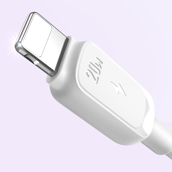 Kabelis Kabelis iPhone USB -C - zibens 20W 1,2 m balts