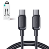 USB-C kabeļa kabelis-USB-C 100W 1,2m melns