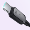 USB-C kabeļa kabelis-USB-C 100W 1,2m melns