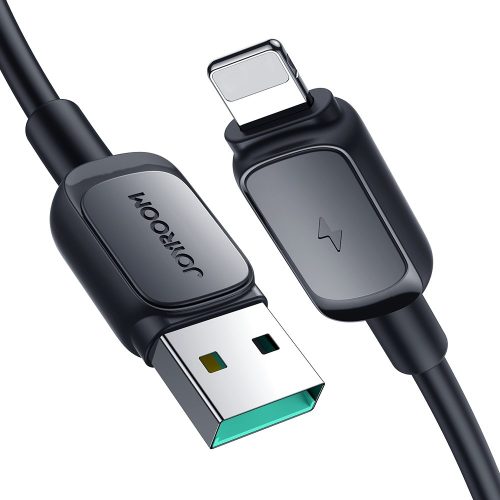 Kabelis Kabelis iPhone zibens - USB 2.4A 480Mbps 2m melns