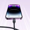 Kabelis Kabelis iPhone zibens - USB 2.4A 480Mbps 2m melns