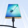 MicroUSB kabeļa kabelis - USB 2,4A 480Mbps 2m melns