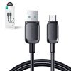 MicroUSB kabeļa kabelis - USB 2,4A 480Mbps 2m melns