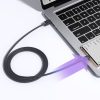 MicroUSB kabeļa kabelis - USB 2,4A 480Mbps 2m melns