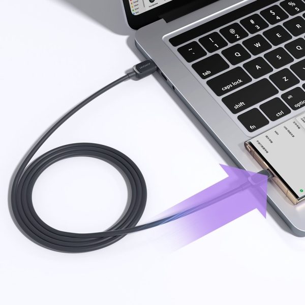 MicroUSB kabeļa kabelis - USB 2,4A 480Mbps 2m melns