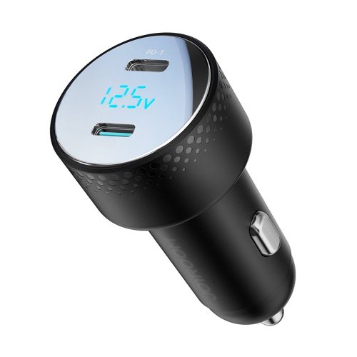 Automašīnu lādētājs ar 2x USB-C 70W LED displeju