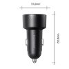 Automašīnu lādētājs ar 2x USB-C 70W LED displeju