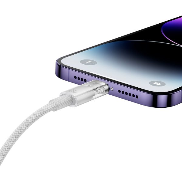 Kabeļa vads iPhone Explorer sērijā USB -C - Lightning 20W 2m White White