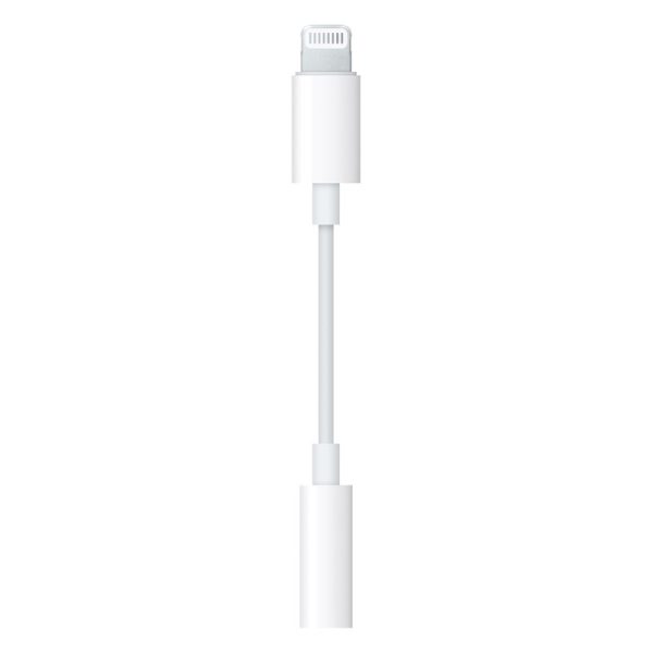 Apple oriģinālais adapteris austiņām no zibens savienotāja mini ligzdai 3,5 mm balts