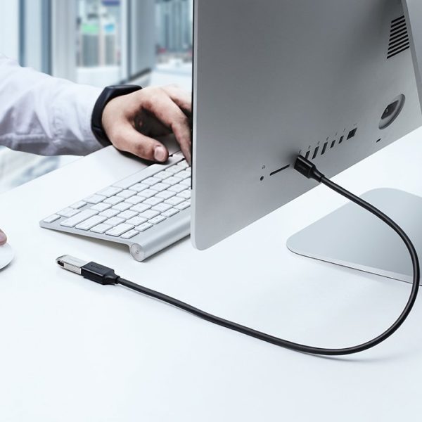 USB 3,0 1m melna kabeļa kabeļa pagarinājuma kabelis