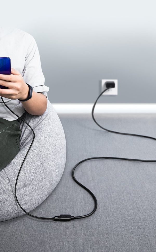 USB 3,0 1m melna kabeļa kabeļa pagarinājuma kabelis
