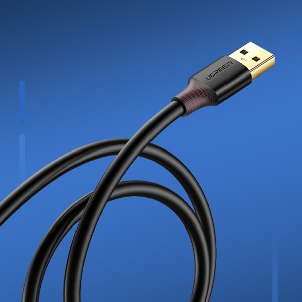 USB 3,0 1m melna kabeļa kabeļa pagarinājuma kabelis