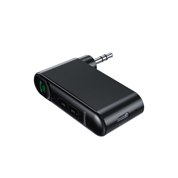 Bluetooth automašīnu raidītājs aux mini ligzda 3,5 mm aizjūras izdevums melns
