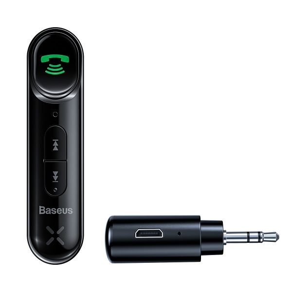 Bluetooth automašīnu raidītājs aux mini ligzda 3,5 mm aizjūras izdevums melns