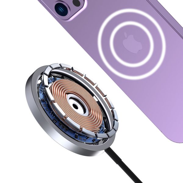 1021276-2-ladowarka-indukcyjna-magnetyczna-do-tele-dudao-hurtownia-sklep Magnētiskais induktīvais lādētājs MagSafe 15W melnā krāsā