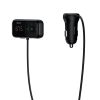 Bluetooth bezvadu FM raidītājs ar S-16 ārzemju izdevumu melnais lādētājs