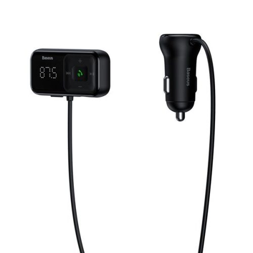 Bluetooth bezvadu FM raidītājs ar S-16 ārzemju izdevumu melnais lādētājs