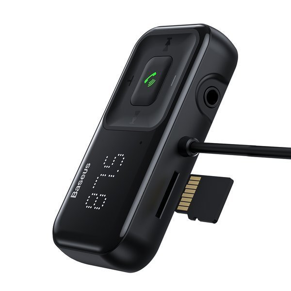Bluetooth bezvadu FM raidītājs ar S-16 ārzemju izdevumu melnais lādētājs